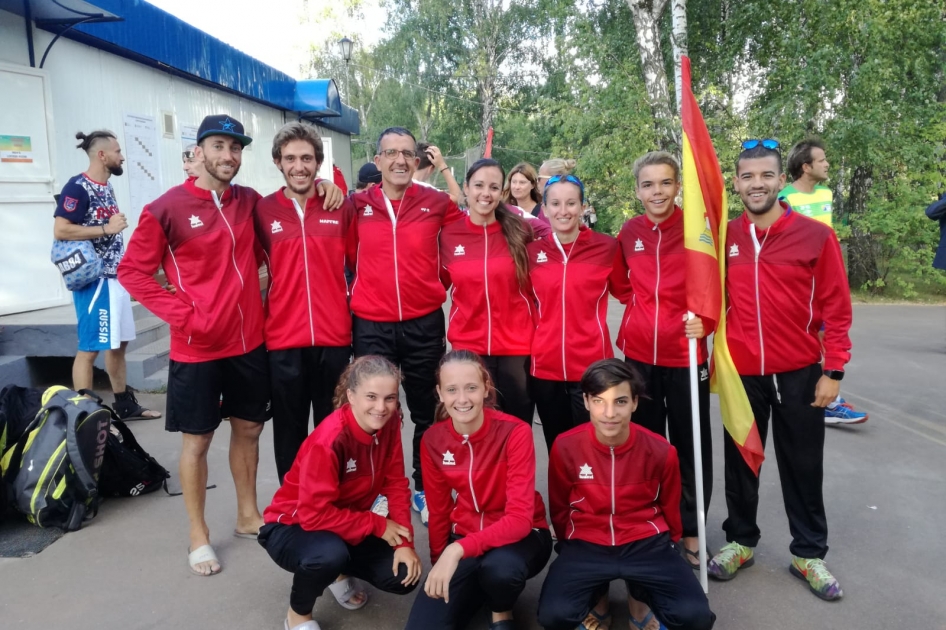 La seleccin espaola de tenis playa disputa la Copa del Mundo en Mosc