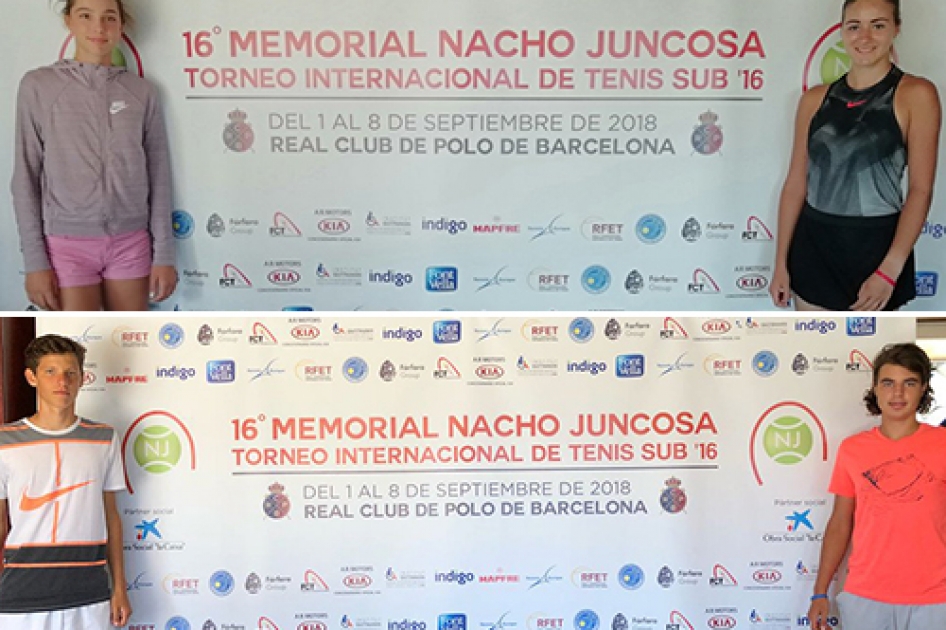 El Memorial Nacho Juncosa Sub16 acaba con triunfo de los serbios Stefan Popovic y Nikol Palecek