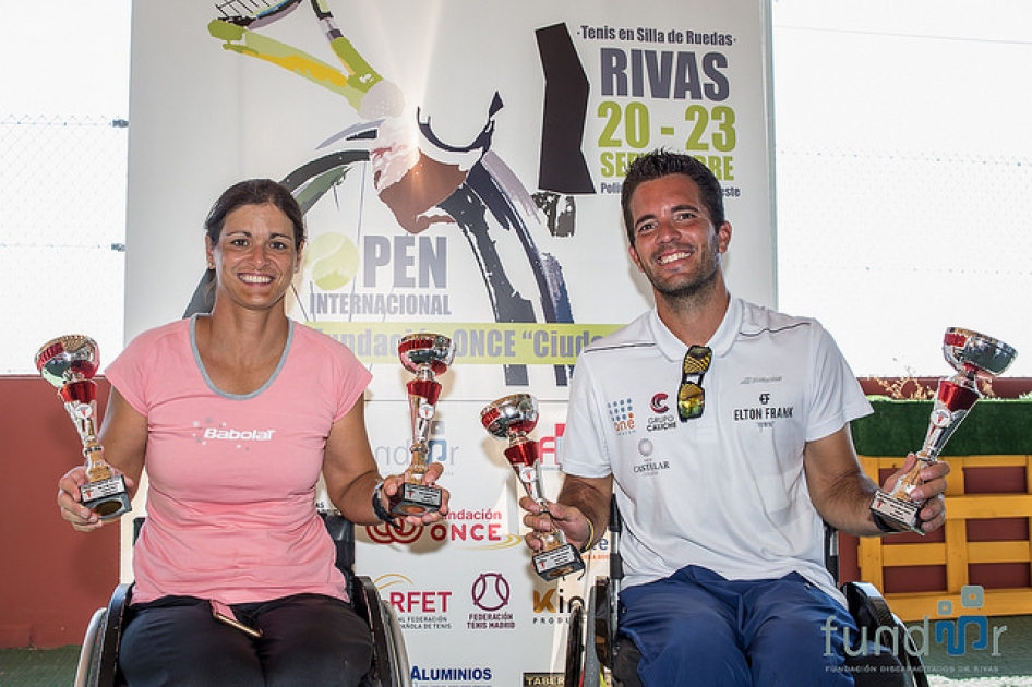 Enrique Siscar y Lola Ochoa revalidan el internacional Comunidad de Madrid de tenis en silla