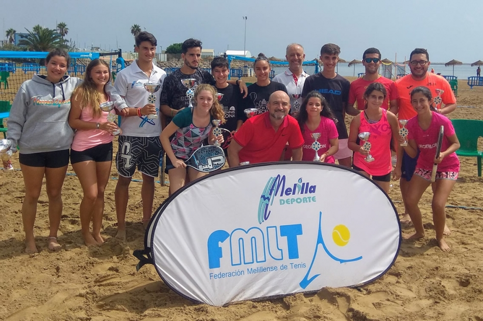 Triunfos de Ramos-Lpez Rubio y Lpez-Fernndez en el internacional de tenis playa de Melilla