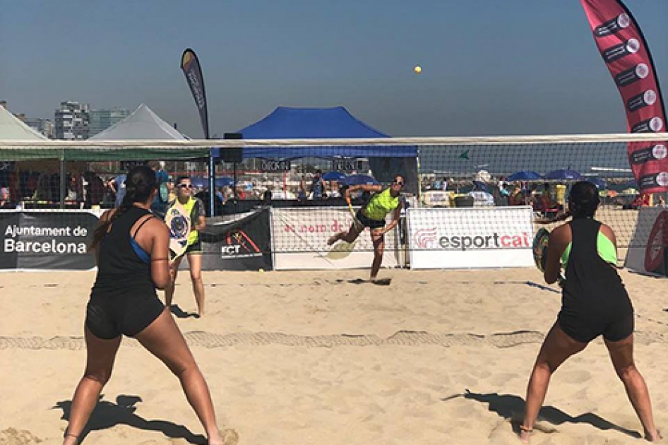 Dominio forneo en la doble cita del trofeo internacional de tenis playa de Barcelona