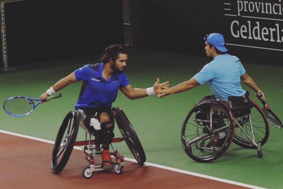 Caverzaschi y De la Puente se despiden del Masters de Dobles de tenis silla en la fase de grupos