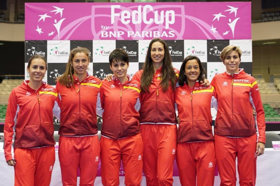 La seleccin espaola MAPFRE visitar Blgica en el playoff de ascenso de Fed Cup