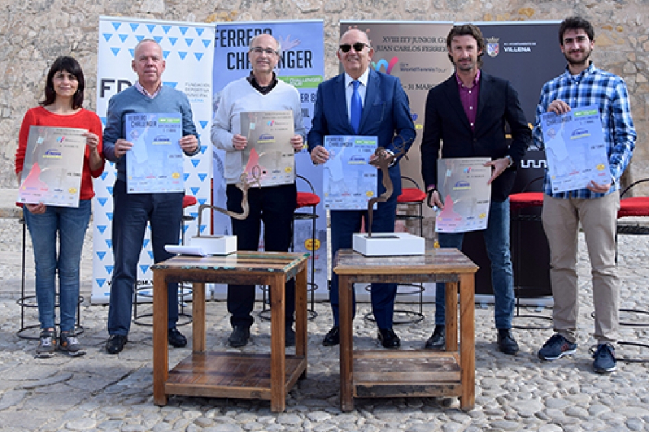 La segunda edicin del Ferrero Challenger Open se presenta en Villena junto con su torneo jnior