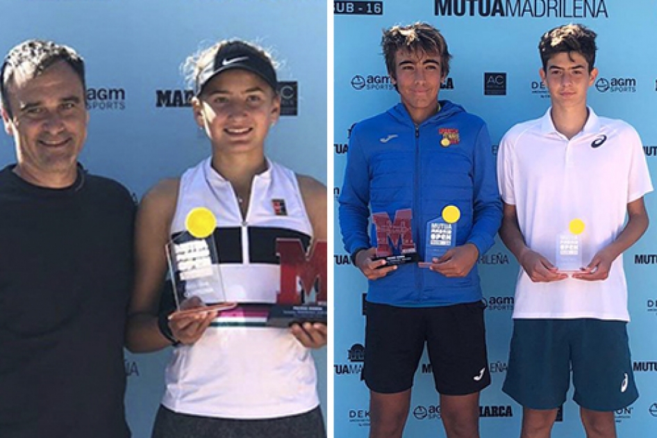 Daniel Mrida y Victoria Jimnez ganan el Mutua Madrid Sub16 de Barcelona