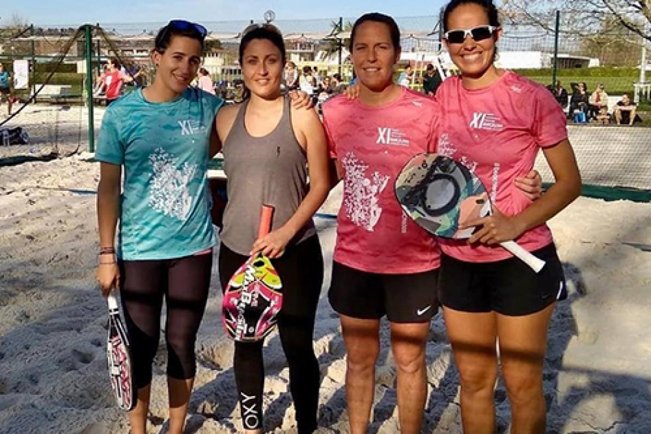 Triunfos de Gerard Rodrguez, Alba Gamell y Carolina Miranda en el internacional de tenis playa de Le Passage