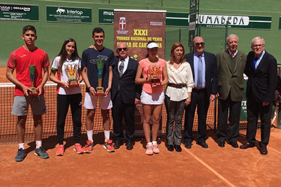 lex Padr y Raquel Caballero se llevan el torneo Sub15 Ciudad de Cartagena