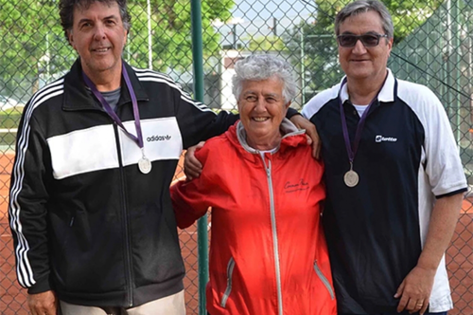 Pleno espaol en el 7 torneo ITF Senior Carmen Perea - Club Junior 1917 en Sant Cugat del Valls