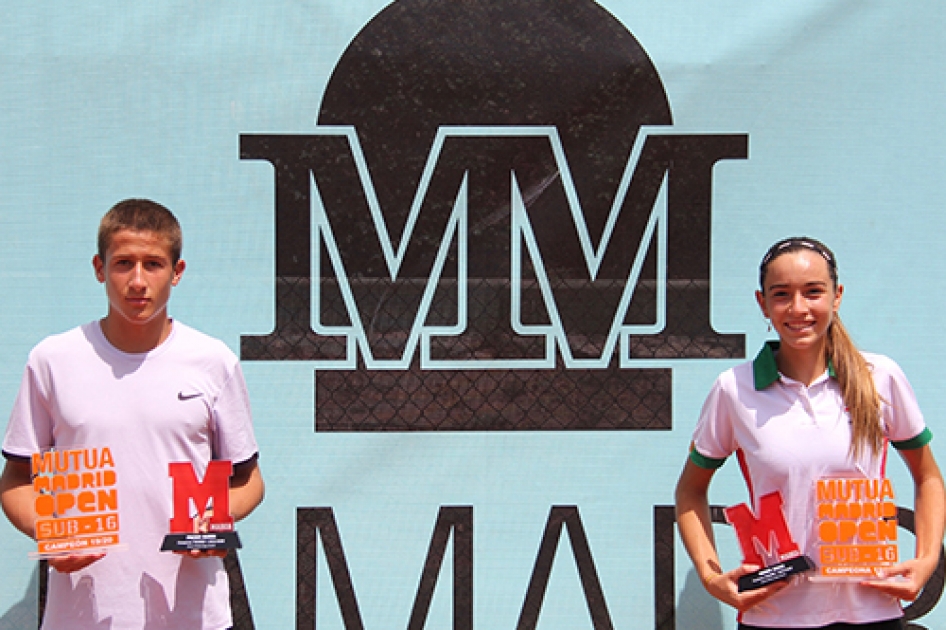 Raquel Caballero y Miguel Avendao se llevan la segunda prueba del Mutua Madrid Open Sub16 en el Club de Campo