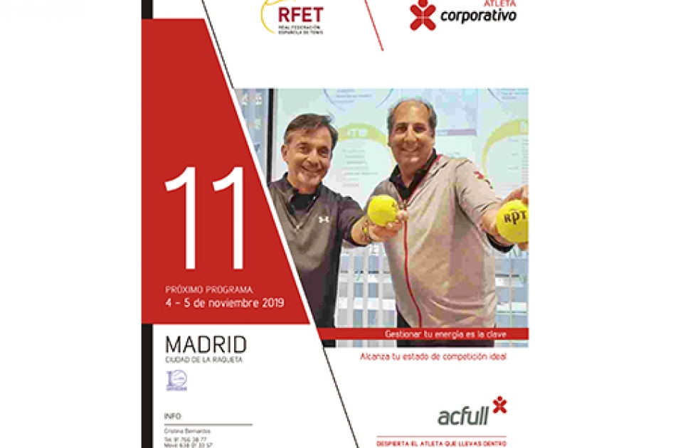 Madrid acoger el primer Curso Atleta Corporativo AC Full para altos directivos y profesionales del tenis