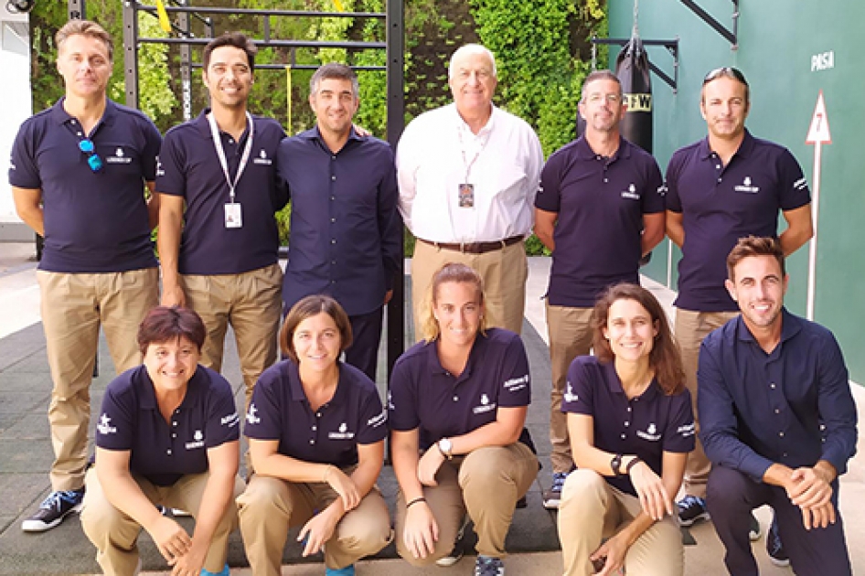 Equipo arbitral en la Legends Cup del ATP Champions Tour en Mallorca