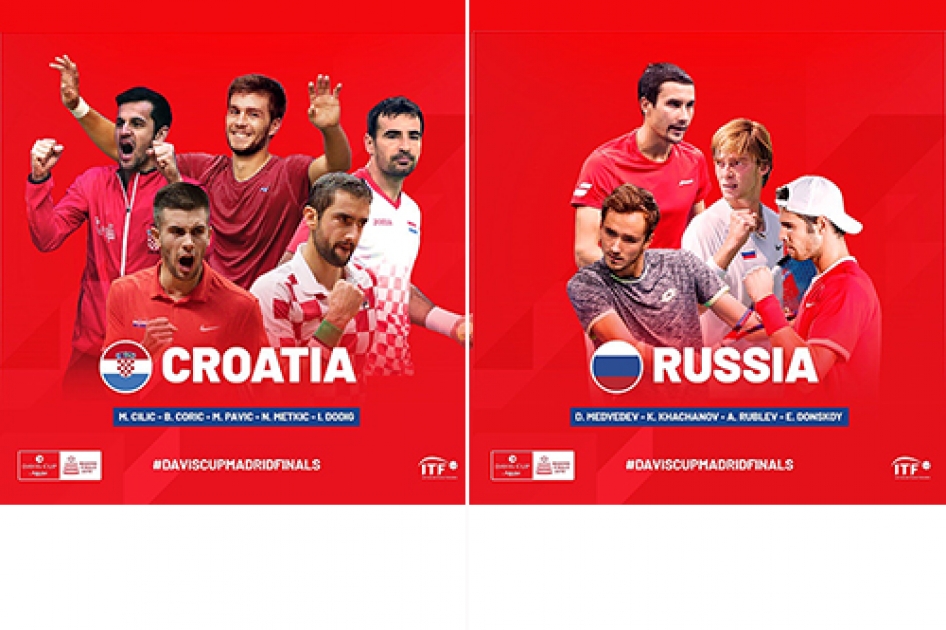 Medvedev y Cilic lideran los equipos de Rusia y Croacia, rivales de Espaa en la Copa Davis