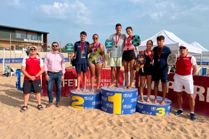 El primer Mster Nacional MAPFRE de Tenis Playa corona a los campeones en Melilla