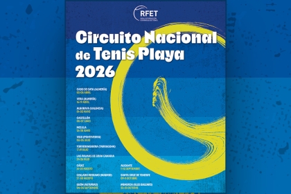 El Circuito Nacional de Tenis Playa 2026 arrancará en abril con 14 pruebas