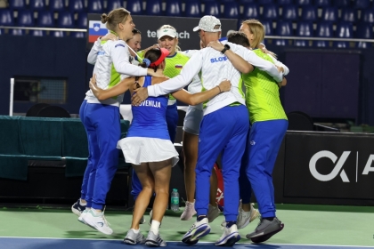 Eslovenia confirma su equipo de gala en la Billie Jean King Cup contra España