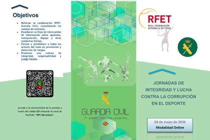 La RFET y la Guardia Civil imparten una jornada online de integridad y lucha contra la corrupción en el deporte
