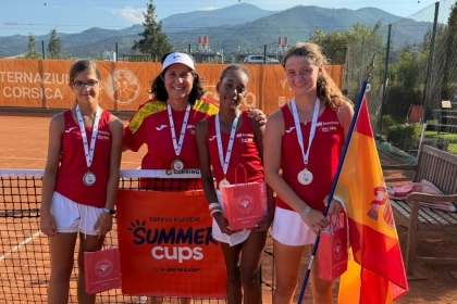 Cuarto puesto para la Selección Española Iberdrola de Tenis Sub'12 en el Europeo