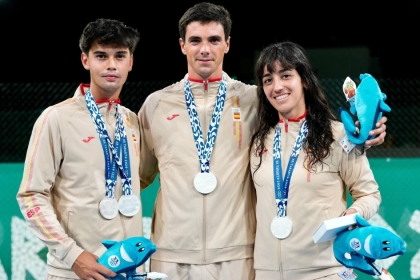 Alejo Sánchez, Àlex Martí y Lucía Cortez suman tres medallas de plata para el tenis español en los Juegos de Taranto