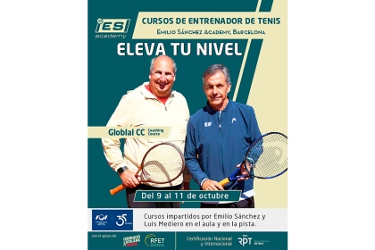 Emilio Sánchez Academy acogerá el Curso ICI & RPT para entrenadores con Emilio Sánchez y Luis Mediero