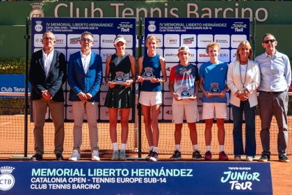 Aaron Jiménez estrena su palmarés internacional en el Tennis Europe Sub'14 de Barcelona