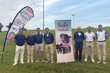 Equipo arbitral en la Copa Nadia de Sevilla