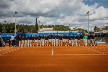 Equipo arbitral en el WTA de Mallorca