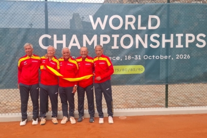 La Selección Española Generali de Tenis +75 se cuelga la medalla de plata en el Mundial