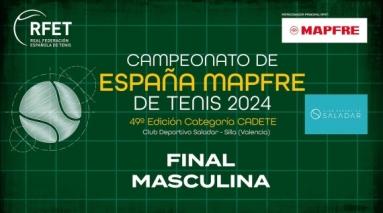 Campeonato de Espaa MAPFRE de Tenis Cadete 2024 - Final Masculina